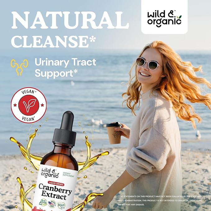 Wild & Organic Cranberry Extract Tincture 2 fl oz & Cryptolepis Root Tincture 2 fl oz