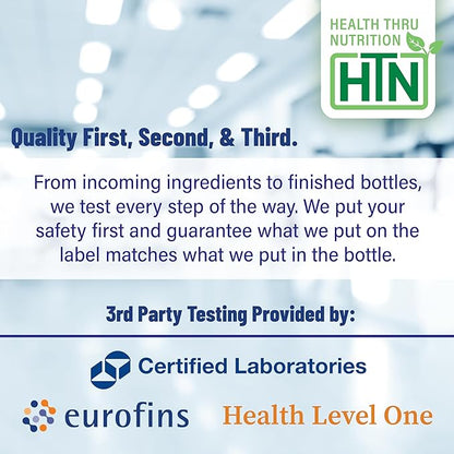 Health Thru Nutrition Black Seed Oil 500mg 100 Softgels | High Potency 2% Thymoquinone | 3rd Party Tested | Pure Cold Pressed | Organically Gown | Non-GMO, Gluten Free, Soy Free