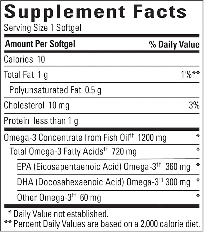 Nature Made Fish Oil Omega 3 Supplements, 1200mg Omega 3 Fish Oil Supplements as Ethyl Esters for Healthy Heart Brain Eyes Support, One Per Day, 100 Softgels (Pack of 2)