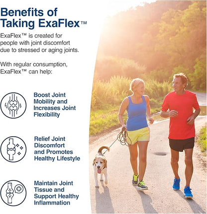 N-Labs ExaFlex Glucosamine Chondroitin MSM, Bromelain Capsules - Joint Supplements for Men and Women with Boswellia Extract, Turmeric and Quercetin - Supports Joint Health - Made in USA - 60 Capsules