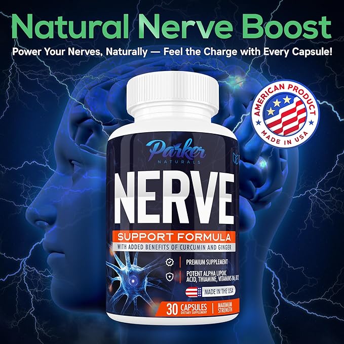 Alpha Lipoic Acid 600mg, Nerve Support Supplement Enriched with Thiamine, Curcumin, Ginger Root, and Vitamin B6, B12 All in One | Vegan Neuro Health Supplement, Lab Tested, 30 Capsules