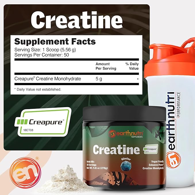 Pure Creatine Made with Creapure® – Creatine Monohydrate Powder for Muscle Growth, Strength & Performance – Supplement for Men & Women – Non-GMO, Sugar Free, Additive Free - Flavored 250g