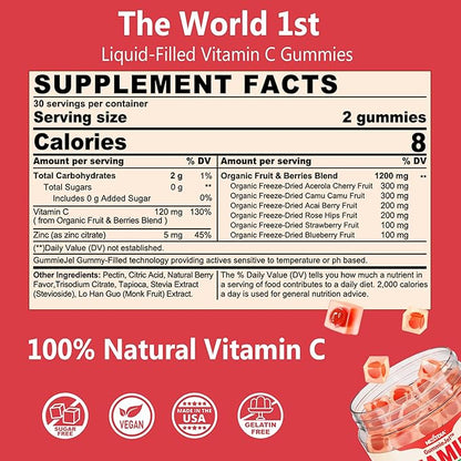 2 Pack Vegan Vitamin D3 5000IU K2 Gummies+ 1 Pack Whole Food Vitamin C Gummies