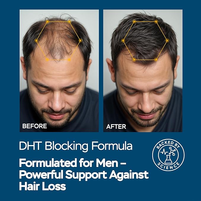 Improved Complex Saw Palmetto for Men & Prostate Health Supplements for Men - Advanced Formula Saw Palmetto Extract w/ DHEA & Ashwagandha 900mg - DHT Blocker for Hair Support - Prostate Supplements