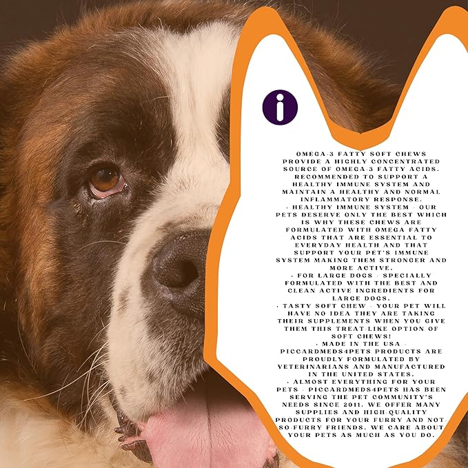Skin and Coat Omega 3's Soft Chews Large Dogs 150 CT