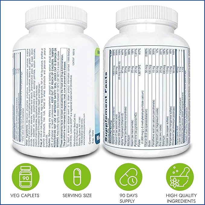 Multivitamin Mineral Complex - Multivitamin for Men and Women - Vitamin Supplements - Pure Encapsulations Multivitamin - Vitamin and Health Supplement - Eye Vitamins - 90 Capsules