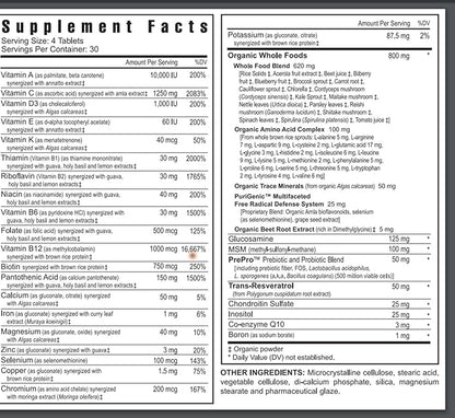 Youngevity Beyond Tangy Tangerine 2.0 Multi-Vitamin & Mineral Complex - Made with Natural & Whole Foods | 160,000 ORAC | 120 Tablets - 6-Pack