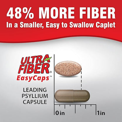 Caplets – High-Fiber Supplement for Regularity – 48% More Fiber per Caplet – Soluble & Insoluble Fiber Blend – Easy-to-Swallow Coated Caplets – 150ct