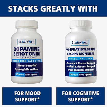 Anxiousness Supplements, Better Calming, Stress & Mood Support Supplement With Kava Kava, Ashwagandha L Theanine, Magnesium, Gaba & More. Adaptogens & Nootropics for Women & Men, 60 Capsules, USA