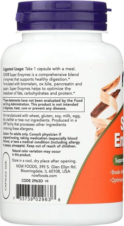NOW Foods Super Enzymes - 90 Capsules