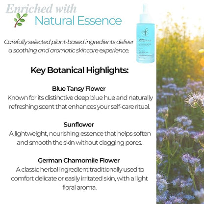Red Light Therapy Booster Complex | Amplifies Performance of LED Beauty Wands, Masks, & Skincare Devices - w/Blue Tansy, Hyaluronic Acid, Cooling Cucumber, Aloe Vera