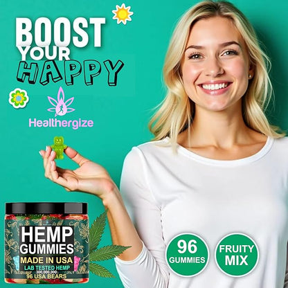 Hemp Gummies Sleep Calm Relaxation-Made in USA