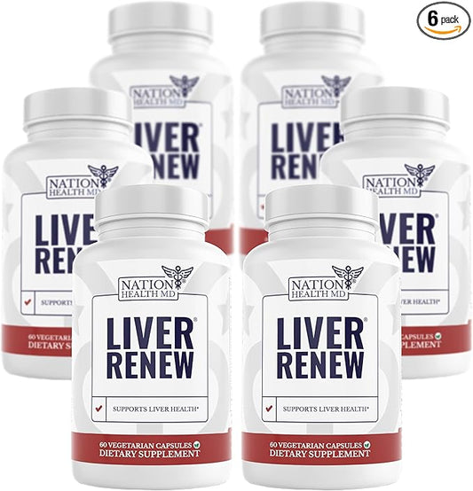 Liver Renew - Liver Cleanse Detox & Repair - Liver Support Supplement with Artichoke Extract, Milk Thisle, Dandelion and Turmeric - 360 Capsules