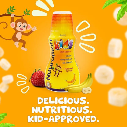 Neurobion Kids B Complex Liquid - Powerful Healthy Multivitamin for Children - 8.5 fl oz