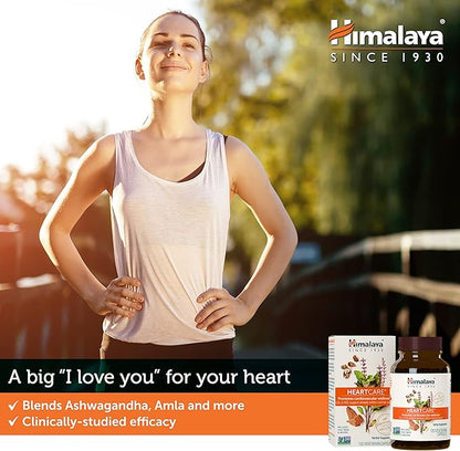 Himalaya HeartCare, Cholesterol & Blood Pressure Supplements for Cardiovascular Wellness and Heart Health, 720mg, 240 Capsules, 2 Month Supply