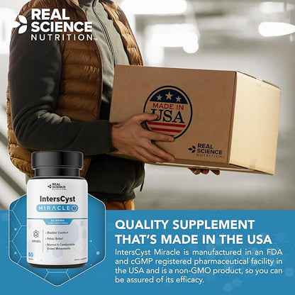 IntersCyst Miracle A Natural Supplement for Bladder and Kidney Health, Providing Relief for Interstitial Cystitis and Constipation