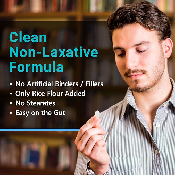 5-in-1 Magnesium Complex - High Absorption - Chelated Magnesium Glycinate, Malate, Citrate, Taurate, & Aspartate for Nerves, Muscles, Bones | 60 Capsules | Magnesium Supplement