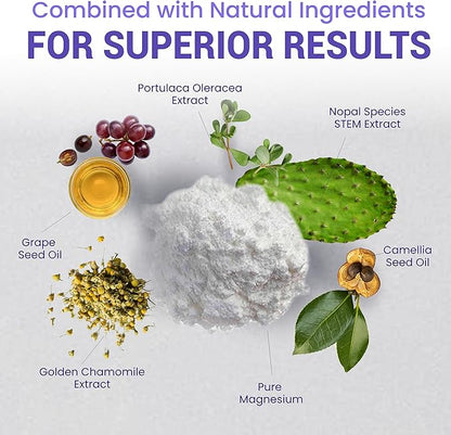 Magnesium Cream for Sleep & Muscle Relief: Topical Night Calming & Deep Relaxation Lotion - Restless Cramps Leg & Joint Care Lotion - Lavender 3.38 Fl. Oz.