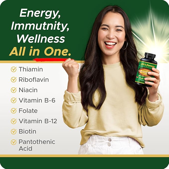 Life's Fortune Multivitamin & Mineral, All Natural Energy Source for Men & Women Supplying Whole Food Concentrates, Antioxidants, Amino Acids, Enzymes, Trace Minerals & More, 180 Count (Pack of 1)