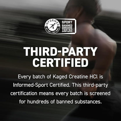 Kaged Creatine HCl Powder, Fruit Punch, Supports Muscle Growth and Recovery, Patented Creatine Hydrochloride Formula, Easy Digestion and Enhanced Muscle Absorption, 75 Servings