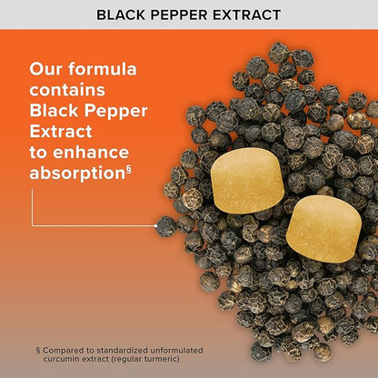 Qunol Turmeric and Ginger with Black Pepper Gummies, 90 Count