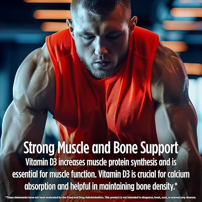 Biotest D Fix - High-Absorption Vitamin D3, 5000 IU - 90 Softgels (90-Day Supply) for Immune Support, Bone Health & Mood