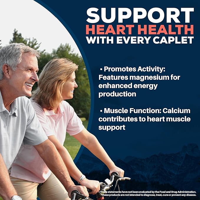 Ayush Herbs Arjuna Heart - Complete Heart-Support Supplement, Natural Arjuna, Magnesium & CoQ10 Formula for Women & Men - 90 Vegetarian Caplets (1 Count)