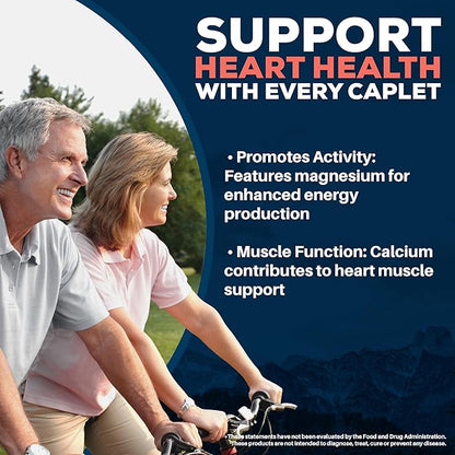 Ayush Herbs Arjuna Heart - Complete Heart-Support Supplement, Natural Arjuna, Magnesium & CoQ10 Formula for Women & Men - 90 Vegetarian Caplets (1 Count)