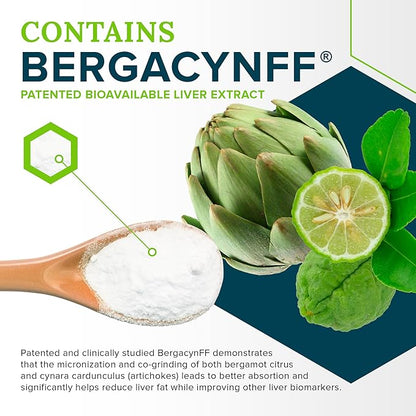 Zen Nutrients The Everyday Liver Vitamin - Liver Cleanse Detox & Repair with Bergacyn FF, Organic Milk Thistle, Dandelion Root & Artichoke Extract for Liver Health - Fatty Liver Support Supplements