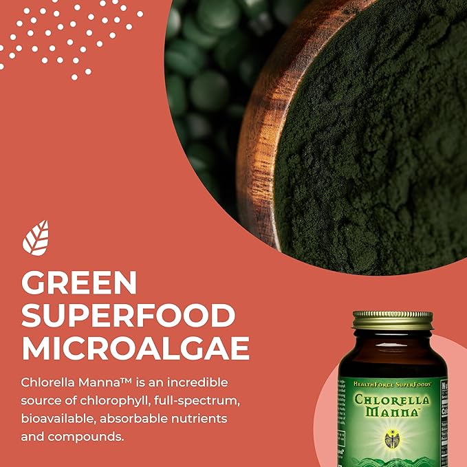 HealthForce SuperFoods Chlorella Manna - Powder - 100 Grams