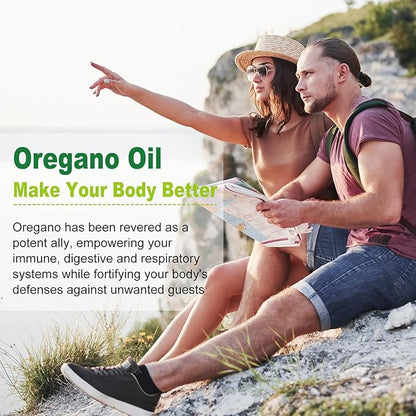 Nature's live Oil of Oregano with Black Seed Oil, 2 in 1 Oregano Supplement for Immune Health, Retains High Concentrated Carvacrol & Thymoquinone, Non-GMO, 3 Pack