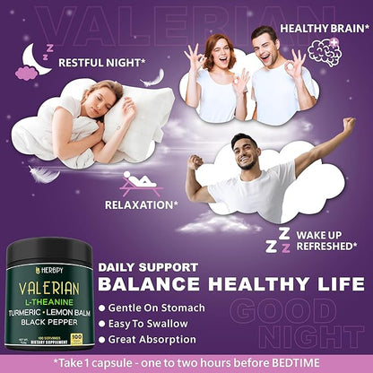 Bundle 5in1 Valerian Root Supplement & 6in1 Beet Root Capsules - Support Restful Night, Heart Health, Digestive and Immune
