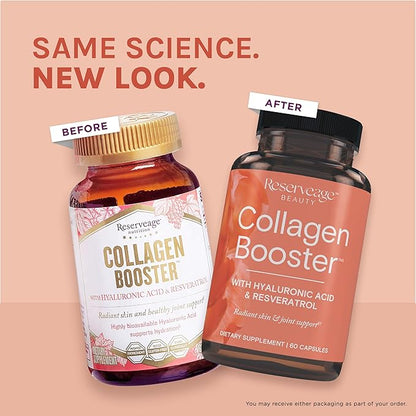 Reserveage Beauty, Collagen Booster, Collagen Supplement for Skin Care and Joint Health, Supports Healthy Collagen Production for Men & Women, 60 Capsules (30 Servings)