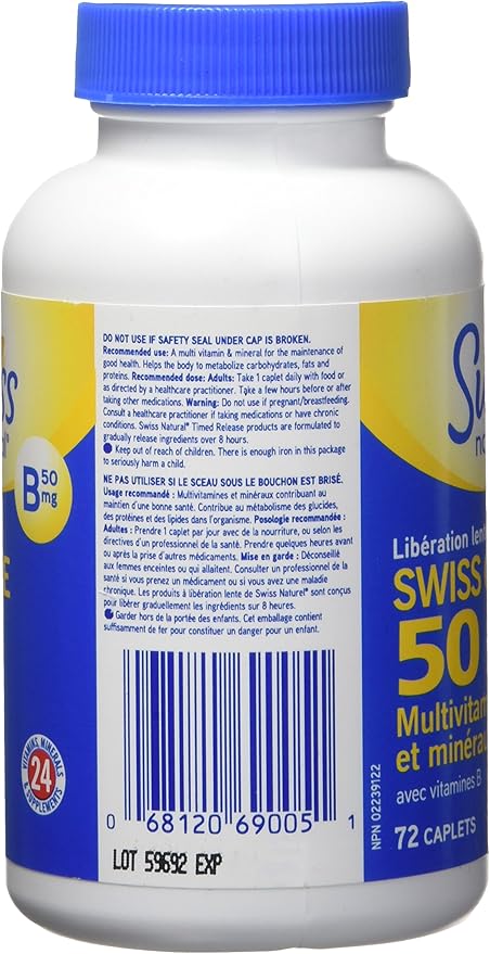 Swiss One 50 Timed Release Multi Vitamin & Mineral with B Complex