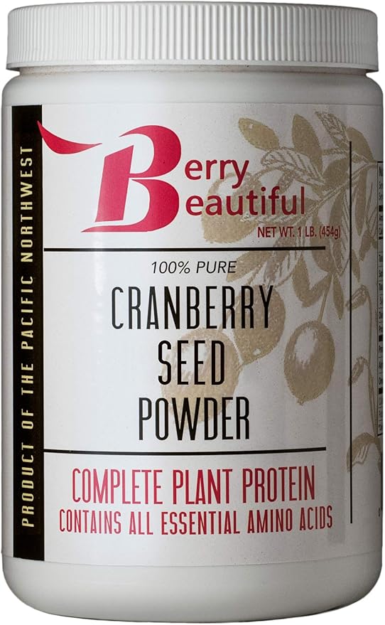 Cranberry Seed Powder – 1 lb. (454 g) – Milled from US Grown Cranberry Seed That is Cold Pressed by Berry Beautiful – for Active Women, Vegans, Vegetarians