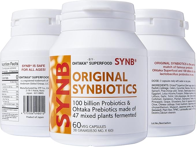 100Billion cfu Probiotic and 47 Fermented Plants Japanese Prebiotic in one. Digestive Health-Immune Support.