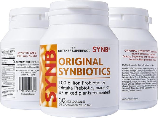 100Billion cfu Probiotic and 47 Fermented Plants Japanese Prebiotic in one. Digestive Health-Immune Support.