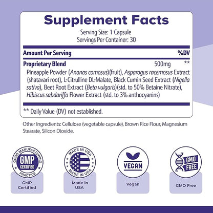 Flush Factor Plus - Original Formulated FlushFactorPlus for Leg Comfort, 100% Natural Ingredients, Made in USA, No Stimulants | 30 Capsules, 3 Month Supply
