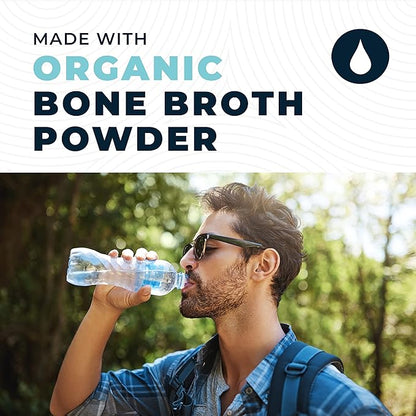 Grass-Fed Bone Broth Capsules with Collagen from Organic Bone Broth Powder. Collagen Supplement for Nails, Hair, Joints and Digestive Health* Support. Gut Friendly-Ingredients, 180 Capsules