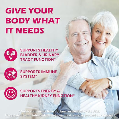 23-in-1 Kidney Cleanse Detox & Repair with 50:1 Cranberry Extract | Botanical Formula for Urinary Tract Wellness | 60 Capsules