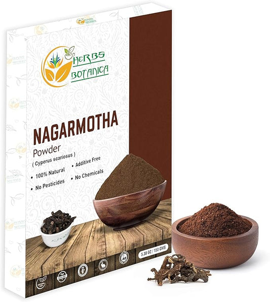 Organic Nagarmotha Powder Cyperus Rotundus Ayurvedic Formula for Digestion 100% Pure Premium Quality Herbal Supplement for Men and Women Promotes Healthy Hair Care 150 GMS / 5.3 oz
