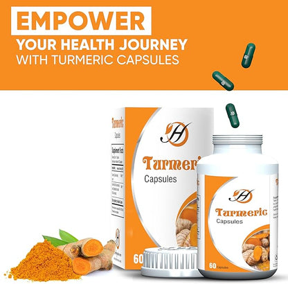 Turmeric Curcumin Capsules 500mg 60 Capsules - Herbal Supplement for Immune System & Digestive Health Support | Vegan Capsules for Men and Women | Ayurvedic Wellness and Nutrition……