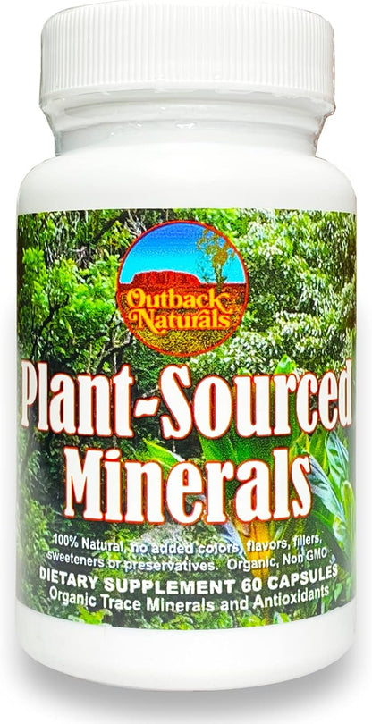 Fulvic Humic Mineral Blend of Trace Minerals, Electrolytes, Gut Health, Cognitive Function, Hydration & Immune Support, Pure Vitality Formula for Wellness - 60 Capsules