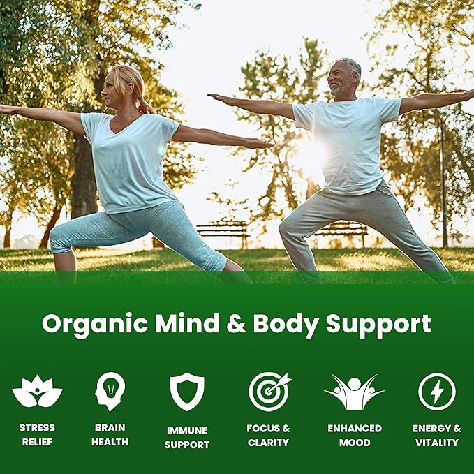 NutraChamps Organic Lions Mane Mushroom Supplement (2 Month Supply - 120 Count) Mental Clarity, Memory & Focus Supplement, Supports Immune System & Brain Health