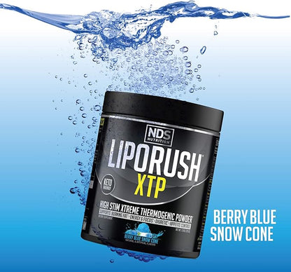 NDS Nutrition XTP Thermogenic Blue Berry Snow Cone (45 Servings) and Keto-Max Advanced 3-in-1 Pills Carb Blocker Appetite Suppressant (90 Capsules)