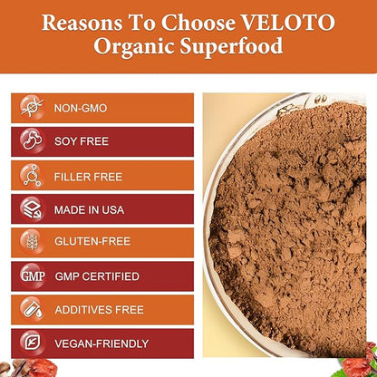 Organic Mega Mushroom Powder Blend, 10 in 1 Complex Mushroom Extract Powder Herbal Supplement with Reishi, Cordyceps, Chaga, Lion's Mane, Vegan & More, Sustainably US Grown, Filler Free, 10oz