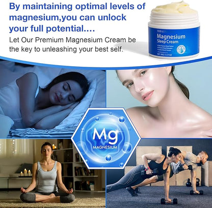 WHLH & WELL-BEING Magnesium Oil for Feet–Magnesium Cream– Magnesium Lotion–Topical Magnesium Chloride 2PCS