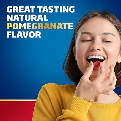 Defend-EEZE Immune Support Dietary Supplement Lozenges, 100% Daily Value of Zinc, Vitamins C & D per Dose, with Echinacea & Elderberry, Pomegranate Flavor, 30 Lozenges