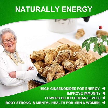 American Ginseng Slices from Wisconsin (Sliced Ginseng Root）Wisconsin Grown!Most People Use It to Make Ginseng Tea! Good for Health! (American Ginseng Slices (Small Round), 2 Boxes of 8 Ounces)