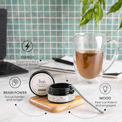 Pure Himalayan Shilajit Resin | High Potency Natural Supplement for Men | Boosts Energy, Focus & Mood | Fulvic Acid & 85+ Trace Minerals | Third-Party Lab Tested | 30 Servings